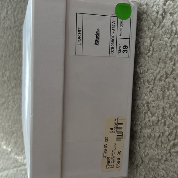 Dior checked print shoes SZ-39,black&white, worn once, includes dustbag&box - Picture 3 of 3